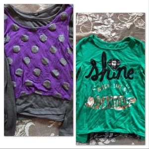 2-Justice long sleeve size 6 for 1 price